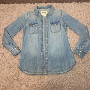 Denim button up shirt